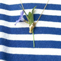 Hand Shaped Floral Jewelry in Six Necklace Pin and Stud Styles view 6