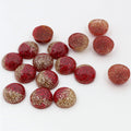 Glitter Dust Round Resin Cabochons in Nine Color Options view 6