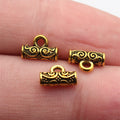 Scroll Pattern Three Loop Connector Beads for Jewelry Making view 3