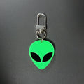 Neon Alien Head and UFO Acrylic Clip Keychains in Seven Designs view 3