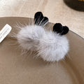 Heart Post Long Bar Pom Pom Earrings in Four Color Styles view 6