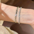 Gold Tone Polished Gourd Link Bracelet Metal Clasp view 1