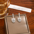 Gold and Silver Clear Look Shovel Small Stud Earrings view 7