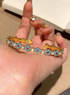 Blue Flower Cuff