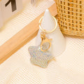 AB Rhinestone Star Keychain Gold Hardware Strap Color Options view 2