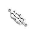 Curved School of Fish Two-Hole Metal Connectors for Jewelry Making view 8