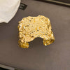 Gold Ripple Cuff