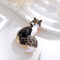 Red Gold Tone Fox Crystal Enamel Six Designs Metal Brooch Pin view 5
