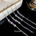 Rhombus Flower Crystal Tennis Bracelets Four Styles view 4