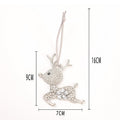 Silver Rhinestone Reindeer Christmas Ornament Three Styles view 6