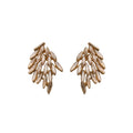 Crystal Wing Statement Stud Earrings In Five Colors view 5