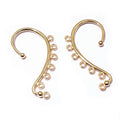 Curved Ear Cuff Hooks With Beaded Loops in Eight Colors view 4
