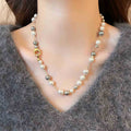 Pearl Cross Lariat and Mixed Chain Necklace Five Styles view 9