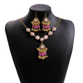 Bohemian Necklace And Earring Sets Pink Or Multicolor view 6