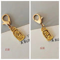 Gold Tone Chinese Good-Fortune Tag Lobster-Clasp Charms in Six Designs view 7