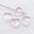 Transparent Glass Heart Beads in 6mm 8mm and 10mm Sizes view 9