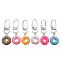 Six-Piece Colorful Donut Mini Clip Keychain Assortment view 5
