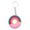 Rainbow Soft Donut Keychain Four Color Star Styles view 6