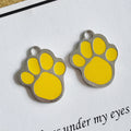 32x26mm Enamel Cartoon Dog Paw Keychain Charm
