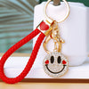 Red-Braided-Loop White-Double-Smile