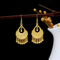 Fifty-Eight Gold Tone Ethnic Fringe and Tassel Earrings view 2