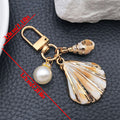 Gold Tone Starfish Conch Scallop and Pearl-Look Clasp Charms for Accessory Making view 8
