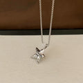 Silver Tone Star Pendant Necklaces in Three Cord Styles view 8