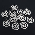 Silver Tone Spiral Wire Charms in Assorted Designs view 3