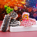Jeweled Bonnet Plaid Dress Doll Keychains in Seven Colors plus Assorted view 3