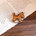 Rocking Horse Brooches Red Brown Flocked Tan Smooth Styles view 8