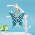 Rhinestone Butterfly Keychain Metal Crystal Wing Bag Charm view 8
