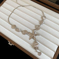 Metal Starfish Shell Necklace Bracelet Earrings Gold Silver view 11