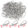 U Shape Earring Hooks with Clear Stone Detail Jewelry Findings view 8