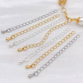 Five Charm Style Metal Extension Chains Jewelry Findings view 3