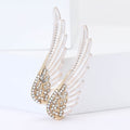 Crystal Angel Wing Brooch in Four Enamel Color Styles view 2