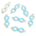 Enamel Infinity Symbol Double Loop Jewelry Connectors view 7