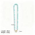Eleven Color Abacus Bead Necklaces With Round Carabiner Clasps view 8