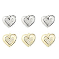 Crystal Double Heart Jewelry Components For DIY Earrings And Bracelets Charms view 3