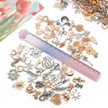 Alloy Antique Silver Mixed-Finish Metal Charms with 3 Listed Options view 3