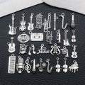 Antique Silver Musical Instrument Metal Charms with 40 Listed Options view 4