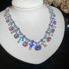 Silver Pink Necklace