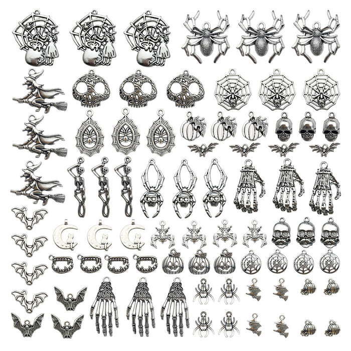 Metallic Pumpkin and Bat Metal Charms with 31 Listed Options