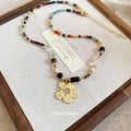 Yellow Fairy and Flower Pendant Beaded Necklaces in Two Designs view 4