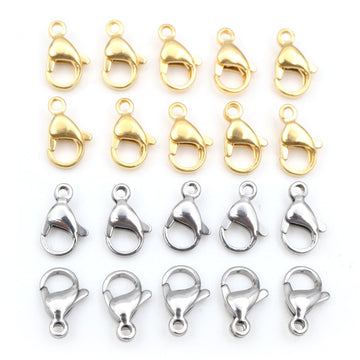 Small Lobster Clasps in Six Sizes and Two Finishes