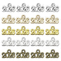 Gold-Tone Number Metal Charms with 5 Listed Options view 5