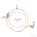 Gold Geometric Purple Dried Flower Bracelets 7 Shapes view 5