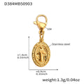 Heart Ladybug Chili and Medal Charm Necklace Collection in Gold Tone view 10