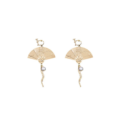 Primary supplied view of folding fan chain ear clips