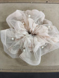 Oversized Tulle Mesh Pearl Scrunchies Five Color Styles view 9