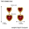 Red Gold Earrings